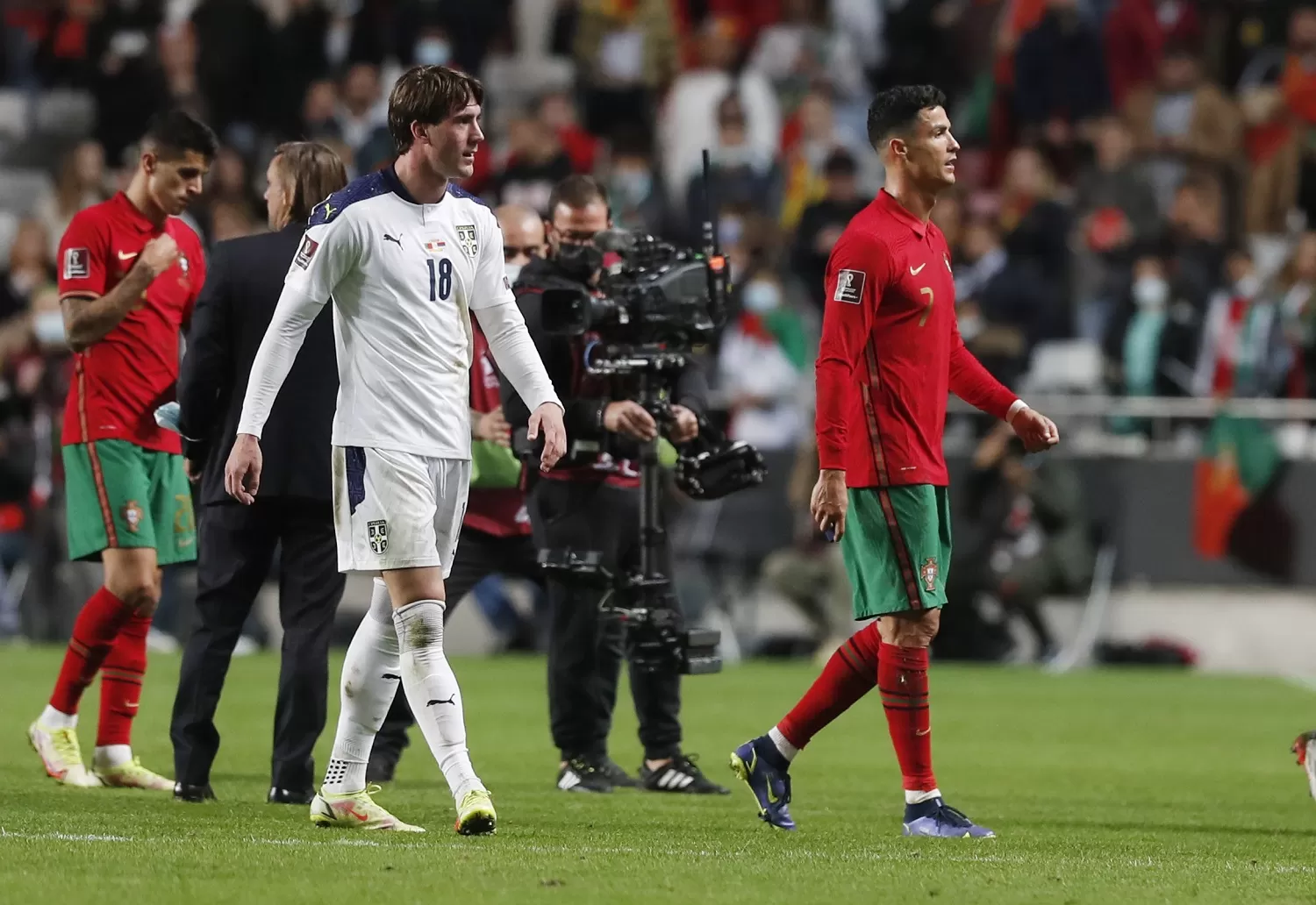 EN PROBLEMAS. Cristiano se fue con mucha bronca. REUTERS 