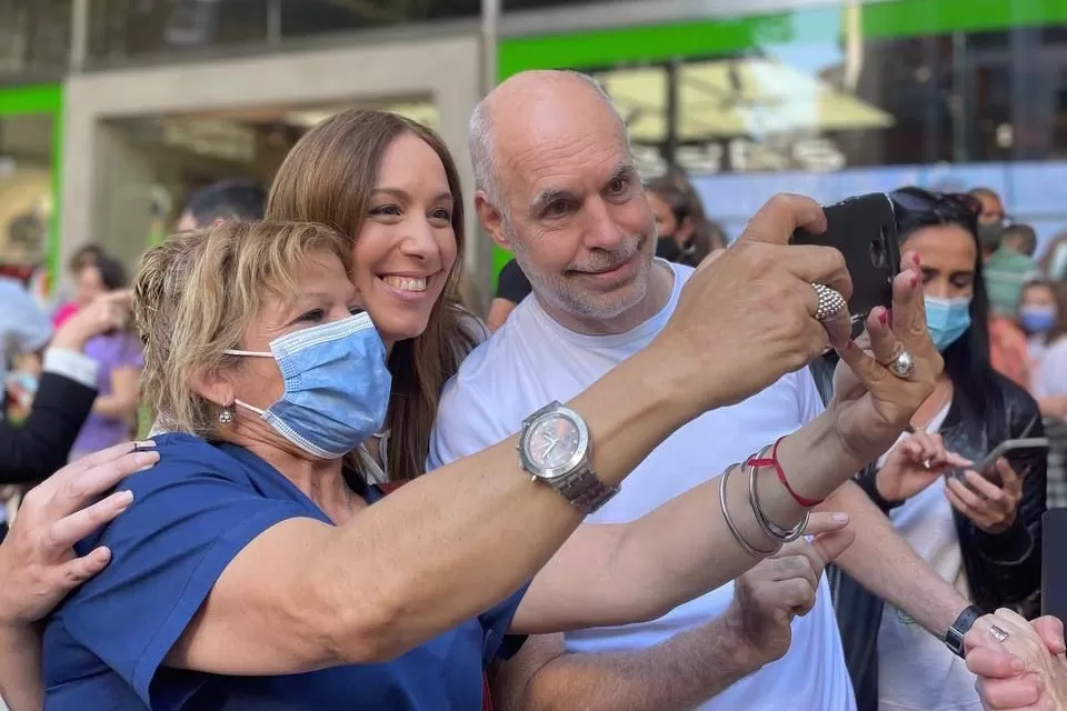 TRIUNFO. María Eugenia Vidal se impuso en el distrito gobernador por Horacio Rodríguez Larreta. Foto @MaruVidal