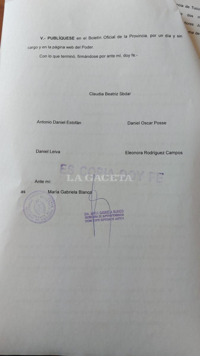 Así fue la votación que llevó a Daniel Leiva a la presidencia de la Corte provincial