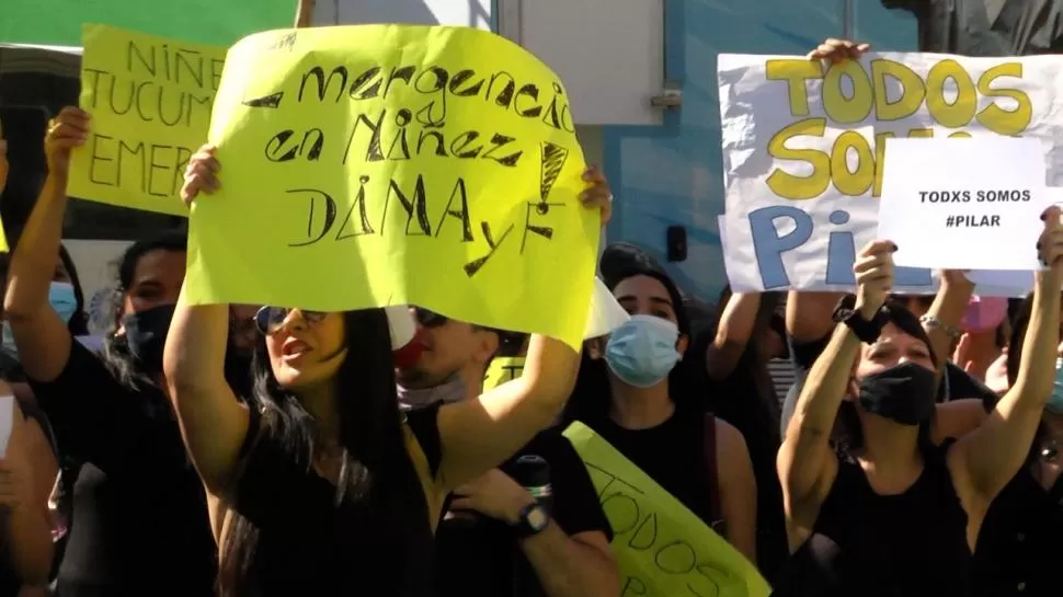 APOYO. Manifestación en contra de judicializar a los empleados. 