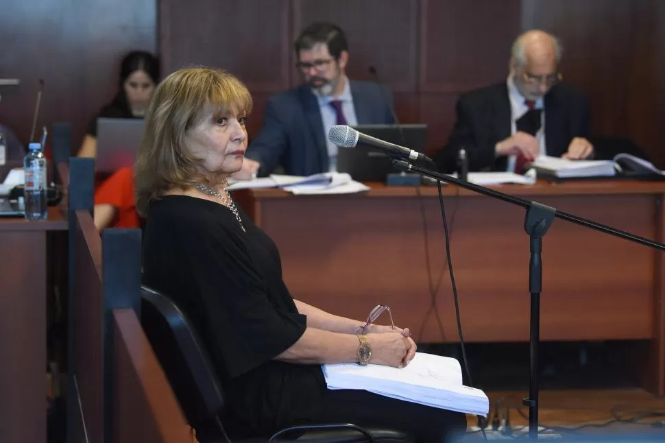 LLEVÓ LAS MUESTRAS A BUENOS AIRES. Lilia Moyano en el juicio oral.  