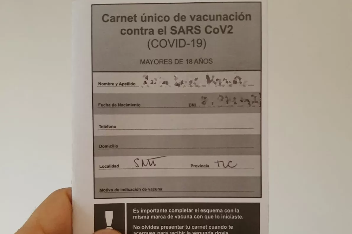 CARNÉ DE VACUNACIÓN.