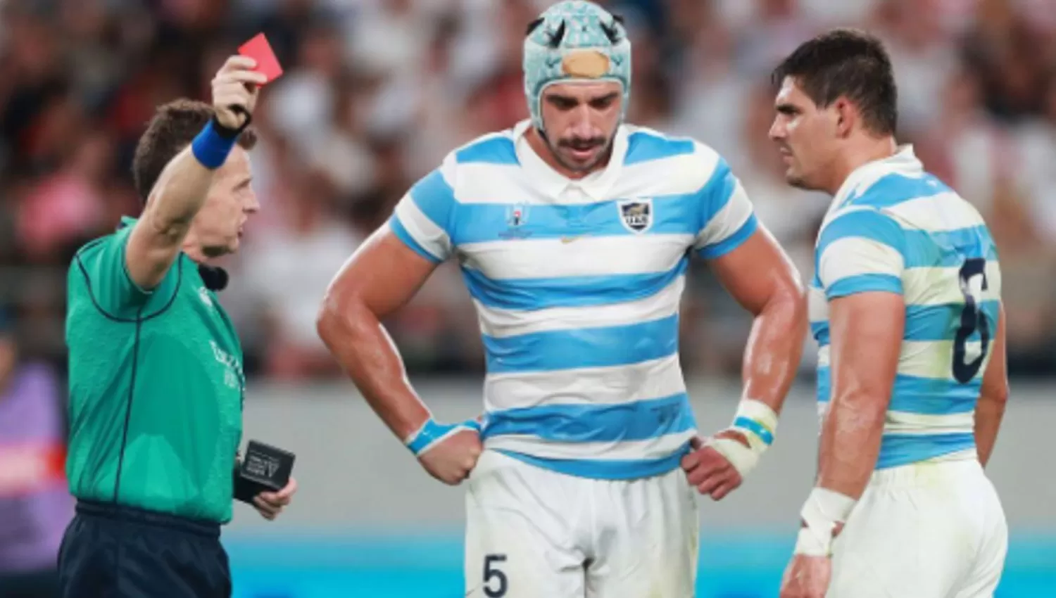 AFUERA. Lavanini fue expulsado por tercera vez en su carrera durante un partido de Los Pumas.