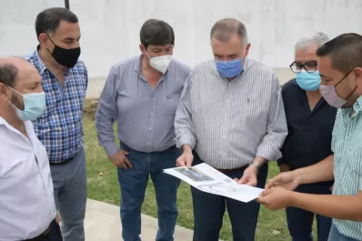 Jaldo recorrió obras de urbanización en Alderetes