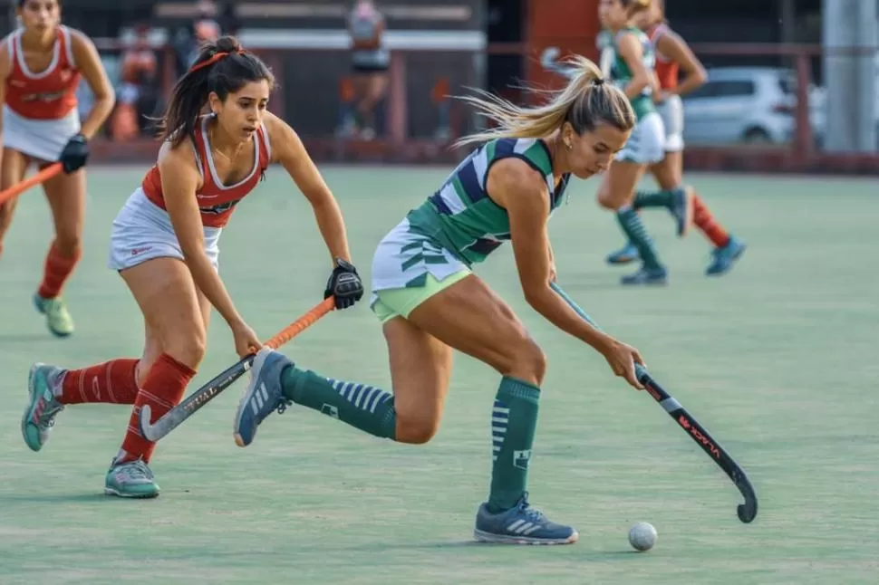 SE QUEDÓ CON LO BUENO. La capitana de La Querencia, Graciana Peluffo, agradece la entrega y superación de su club, este año, en el que alcanzaron las semifinales del Anual. 