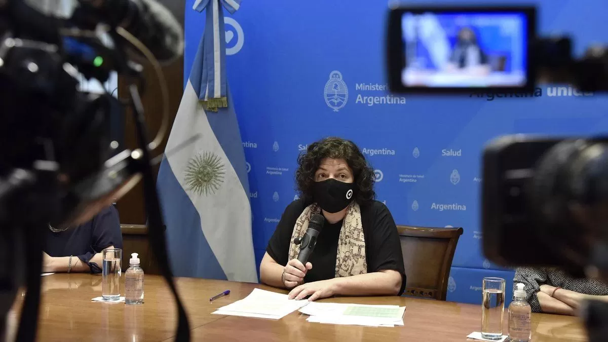 La ministra de Salud, Carla Vizzotti. Telam