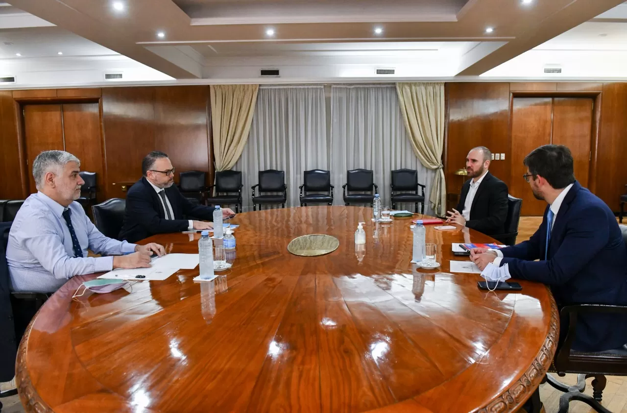 El ministro de Economía recibió al titular de Desarrollo Productivo, Matías Kulfas, y al secretario de Comercio, Roberto Feletti. Foto Gobierno