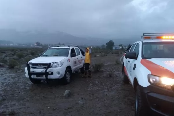 Por los daños que generó la lluvia, Defensa Civil corta el tránsito sobre la ruta 321