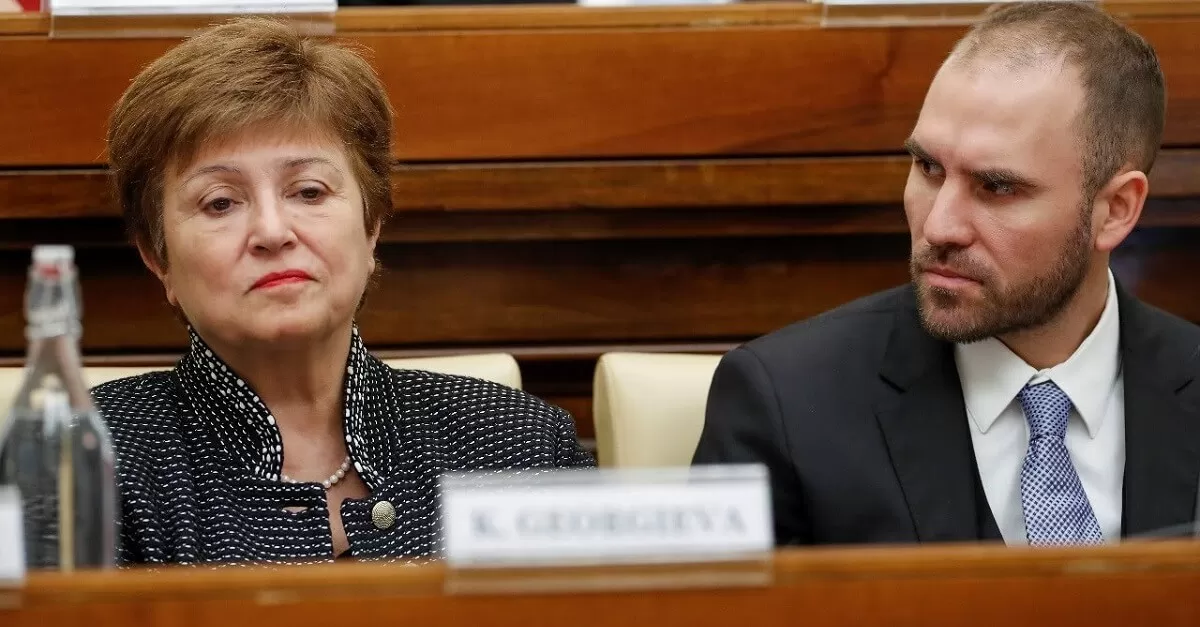 Martín Guzmán y Kristalina Georgieva (FMI)