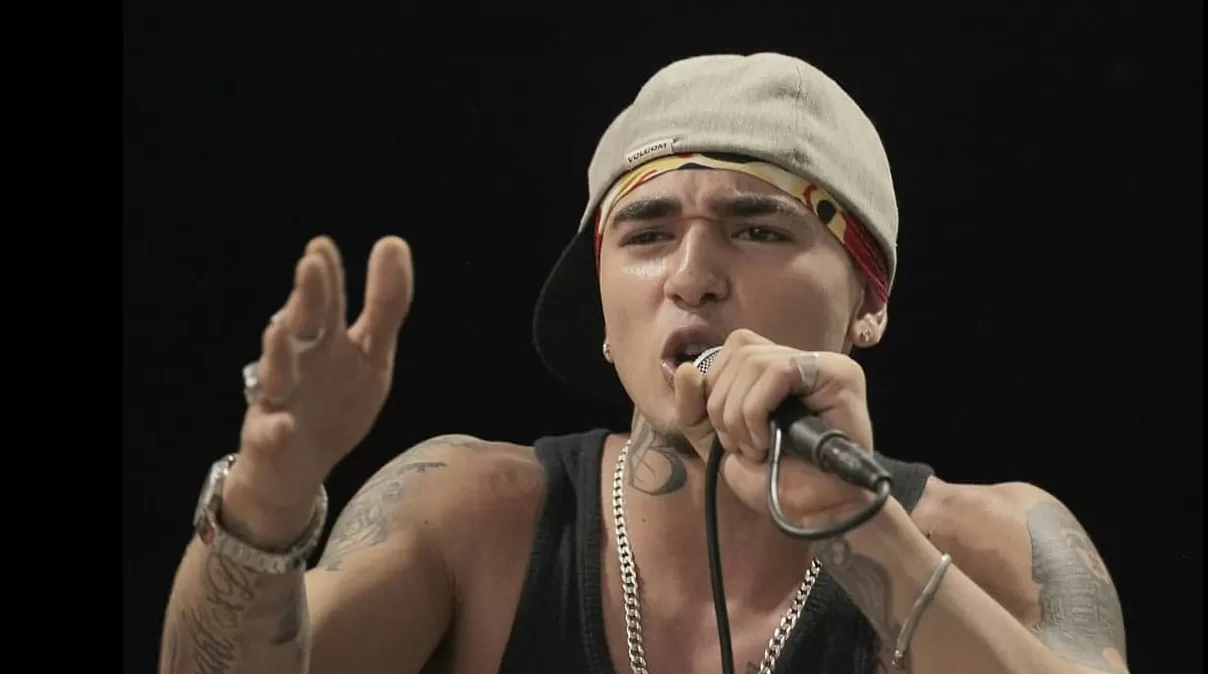 Cantante de hip hop Lisandro Bravo, de 20 años