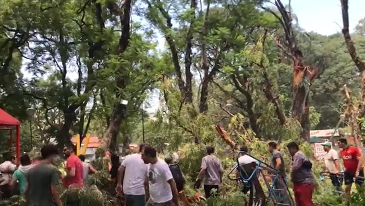 GRITOS Y DESESPERACIÓN. Se desconoce cuántos niños resultaron heridos.