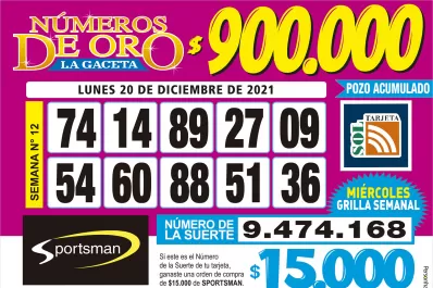 Los Números de Oro de LA GACETA