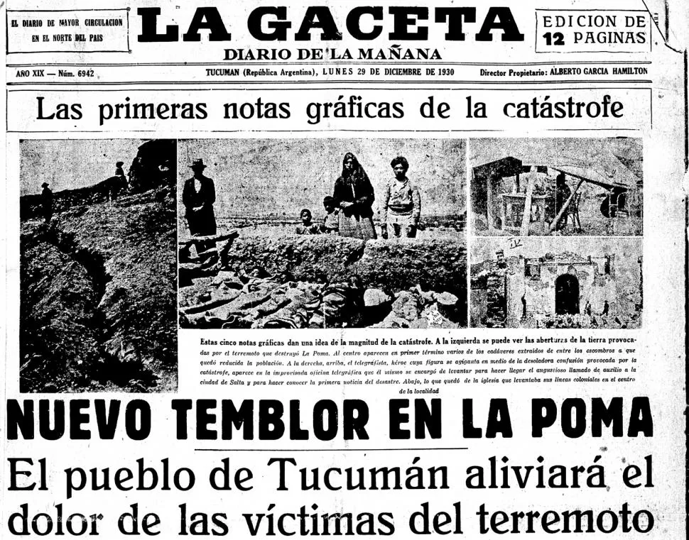 DESTRUCCIÓN Y DOLOR. Las primeras imágenes de la localidad salteña tras el terremoto. 
