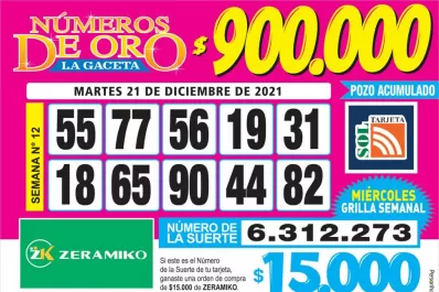 Los Números de Oro de LA GACETA