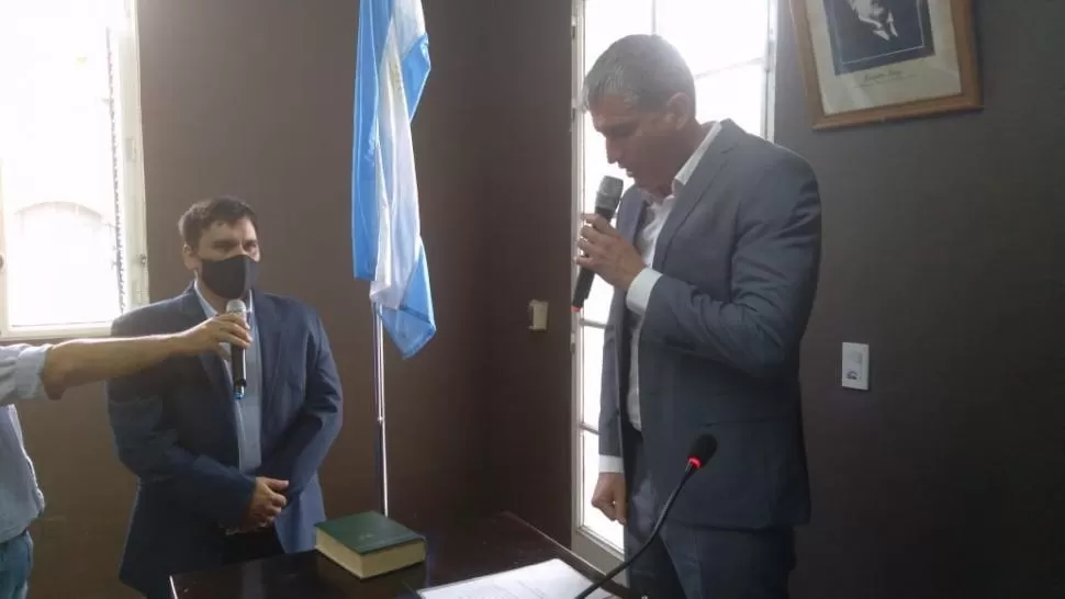 JURAMENTO. La llegada de Federico Fúnez a la mesa de conducción generó resquemores en el bloque de Juntos por el Cambio. 