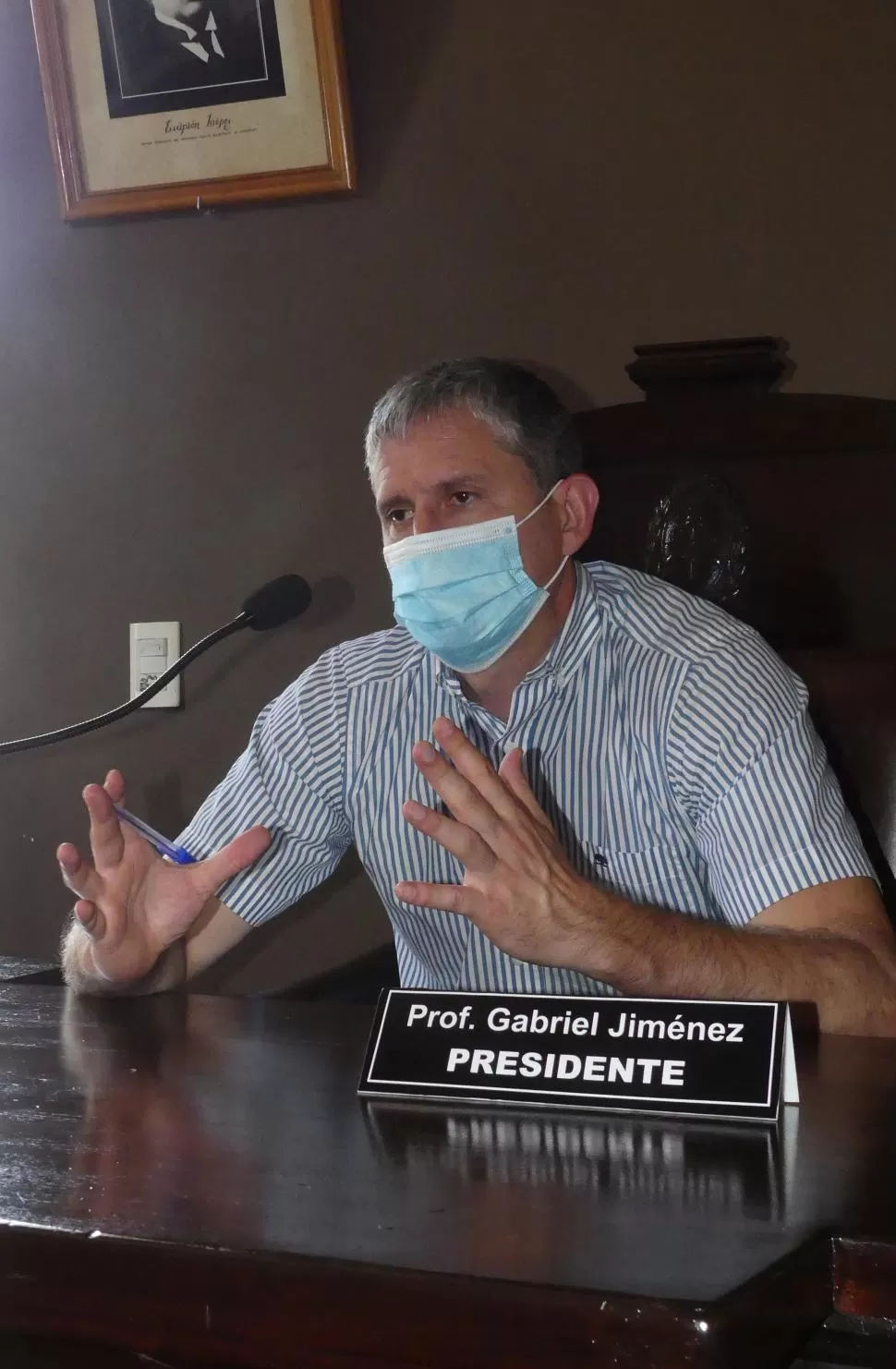 GABRIEL JIMÉNEZ. “Primó el diálogo y el consenso”, señaló. 