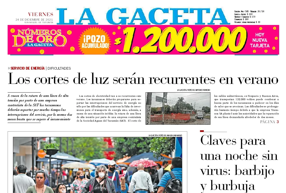 Mañana no saldrá a la calle la edición en papel de LA GACETA