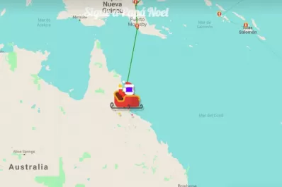 Un clásico: seguí en vivo el recorrido de Papá Noel en el mapa interactivo de Google