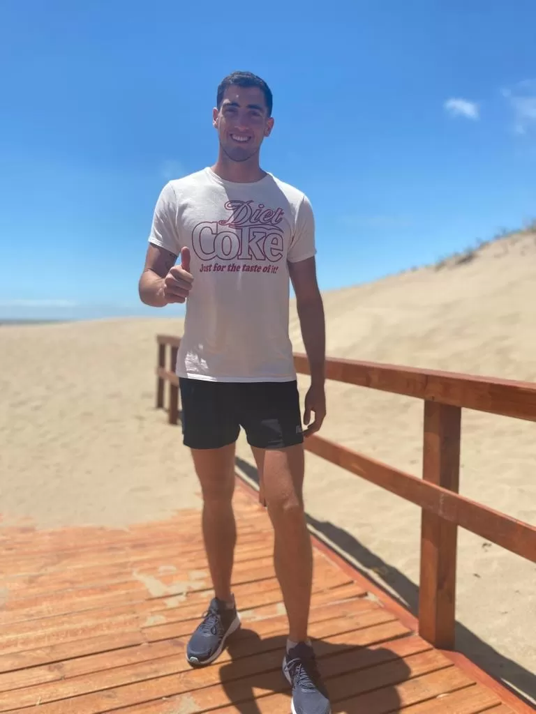 TODO BIEN. “Tomi” jugó solamente dos partidos en los últimos 14 meses pero ni se inmuta; sigue trabajando esperando la oportunidad de adueñarse del arco “decano”. 