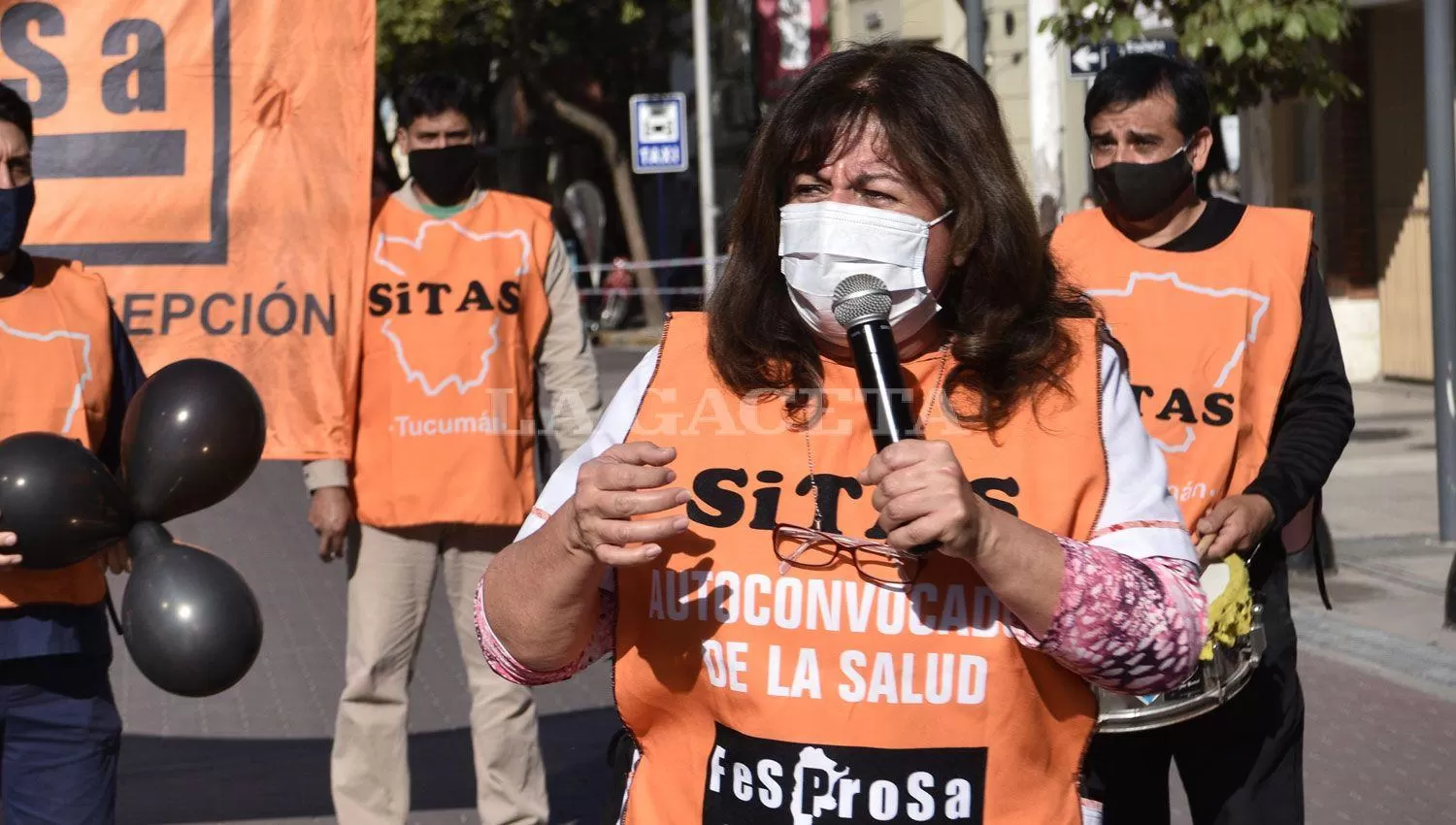 Adriana Bueno, titular del sindicato de trabajadores autoconvocados de salud. Archivo La Gaceta