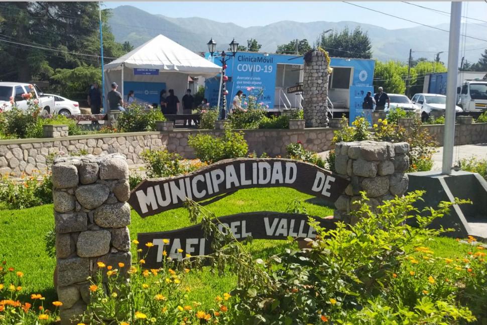 CENTRO ANTI-COVID TAFINISTO. El nodo abrió el domingo pasado. ministerio de slaud 