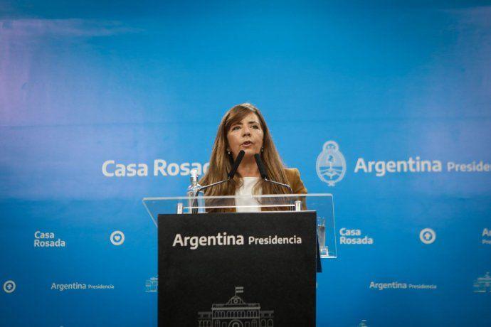 Gabriela Cerruti, portavoz del Gobierno. Presidencia de la Nación