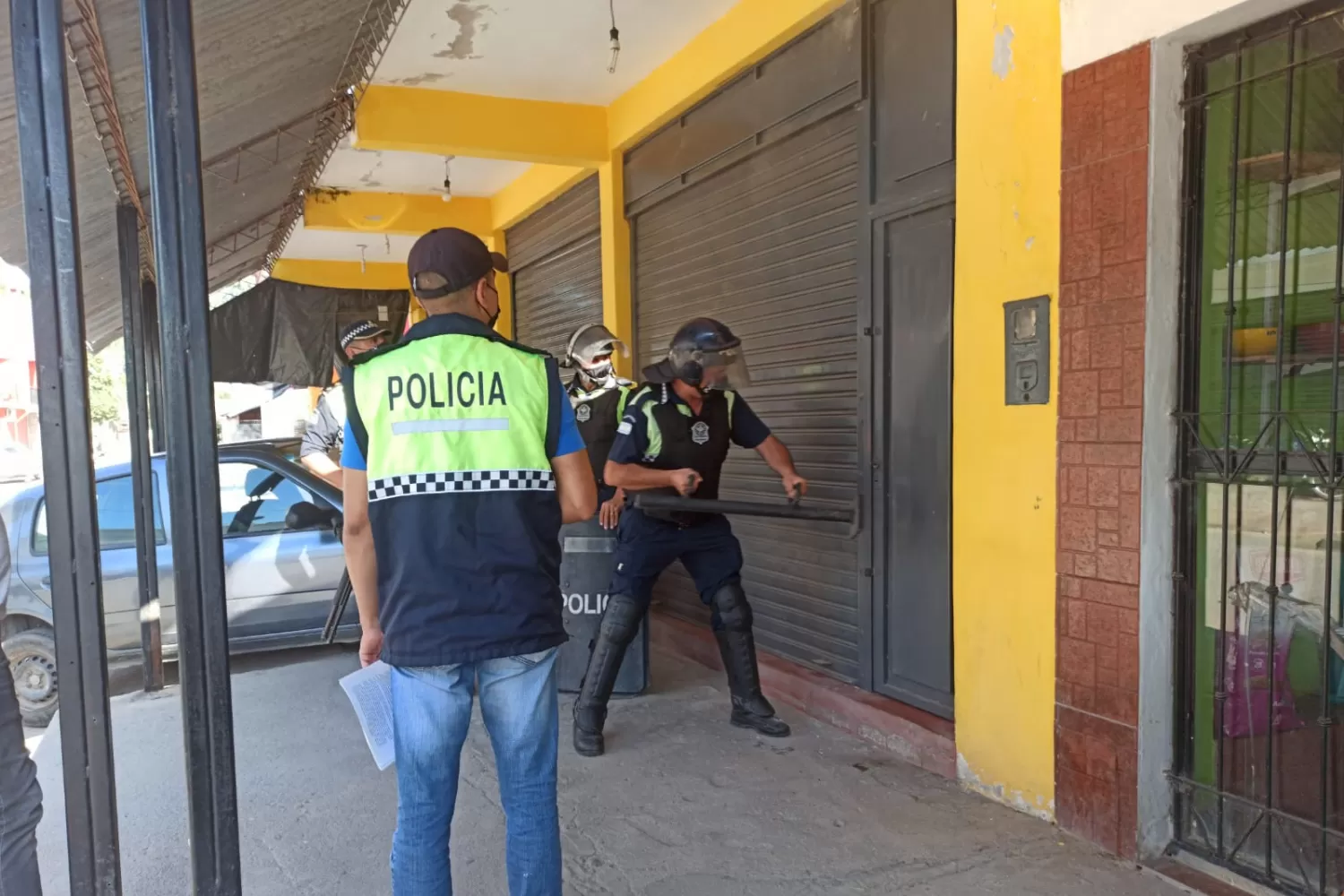 MOMENTO DEL ALLANAMIENTO.  