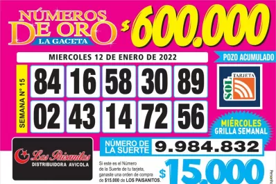 Los Números de Oro de LA GACETA