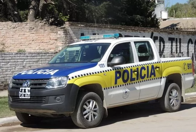 Camioneta usada en el allanamiento. 