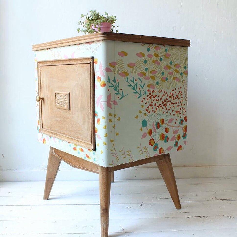 NUEVA VIDA. Uno de los muebles renovados por la habilidosa Eugenia.