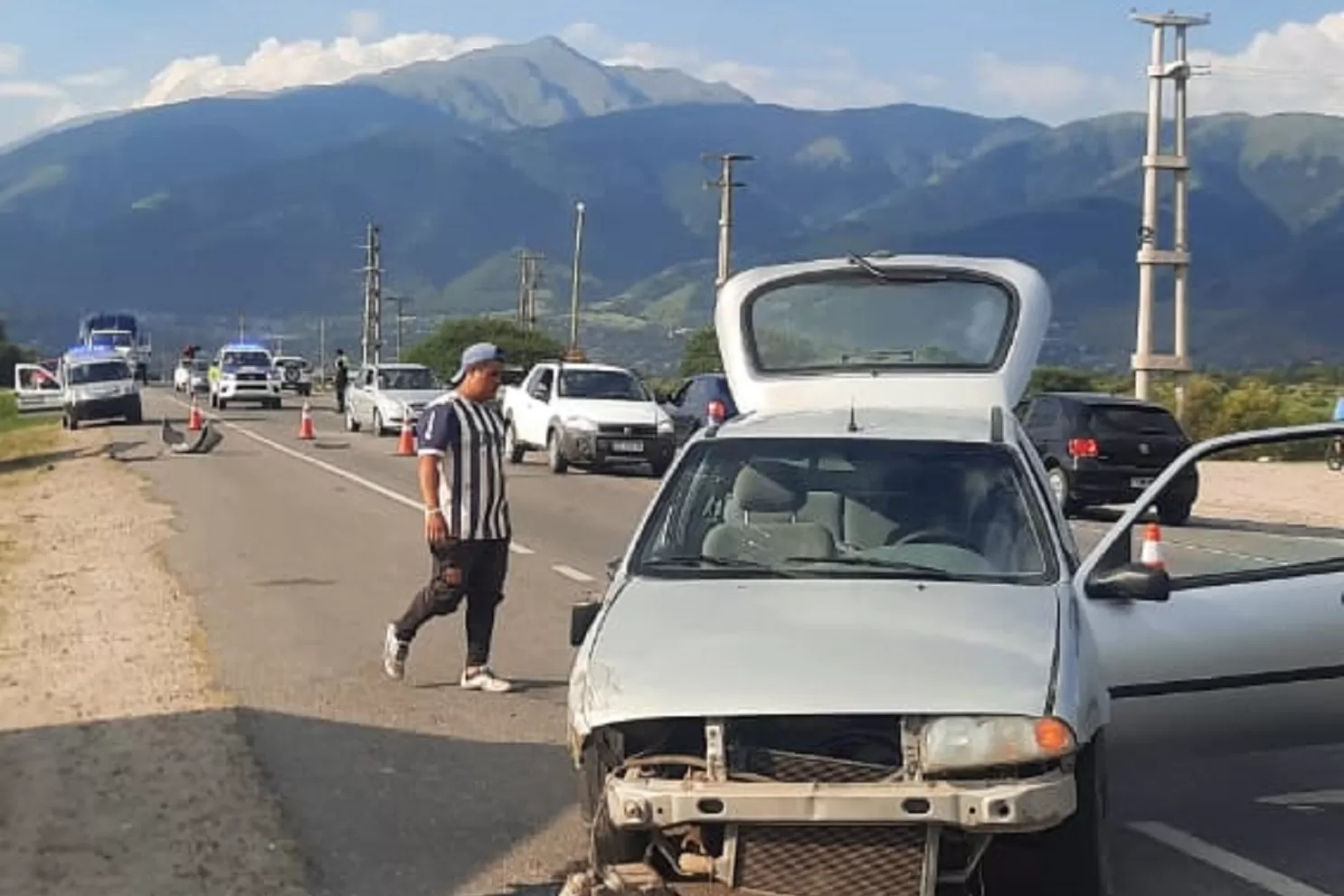 Un choque alteró la tranquilidad en Tafí del Valle