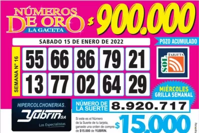 Los Números de Oro de LA GACETA