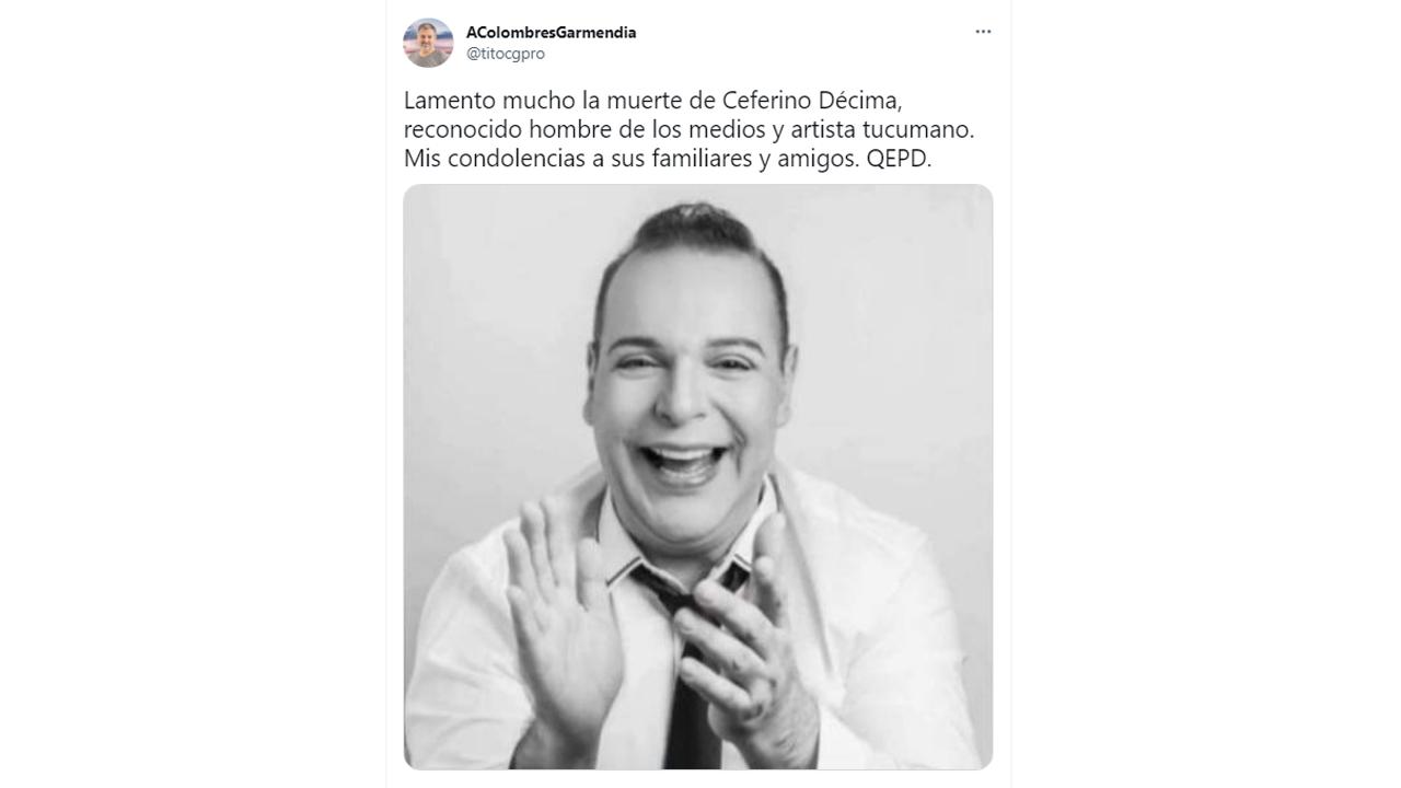 Conmoción entre los amigos y los seguidores de Ceferino Décima, quien falleció esta tarde