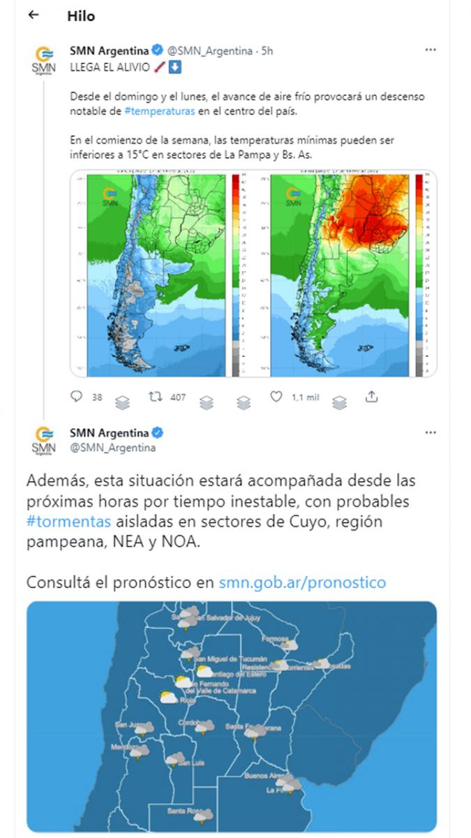 Hasta cuándo seguirá el calor: “llega el alivio”, según el servicio meteorológico nacional