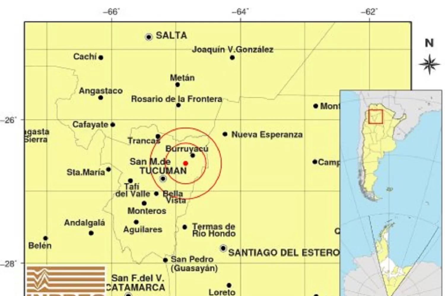 Se registró otro leve temblor en Tucumán