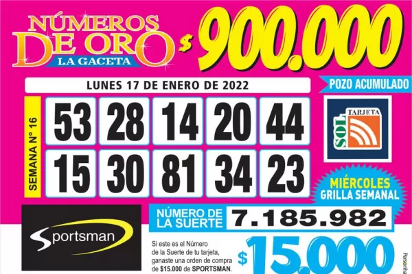 Los Números de Oro de LA GACETA