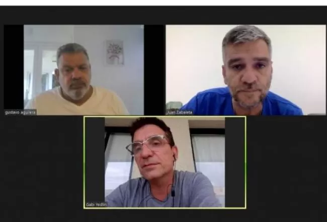 LOS FUNCIONARIOS dialogaron por Zoom. 