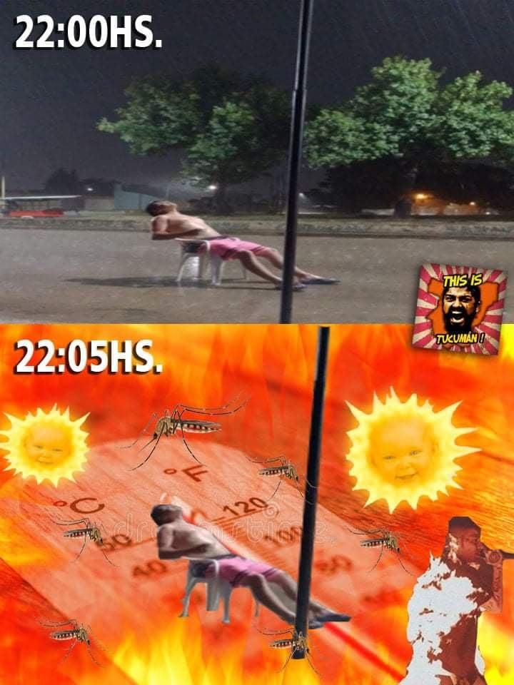 Tucumán, no lo entenderías: Se sacó una foto bajo la lluvia y su imagen se hizo viral