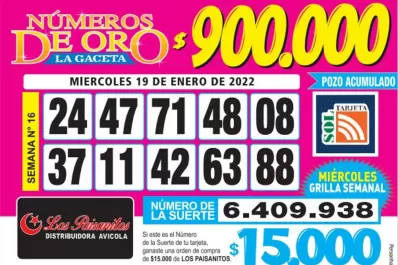 Los Números de Oro de LA GACETA