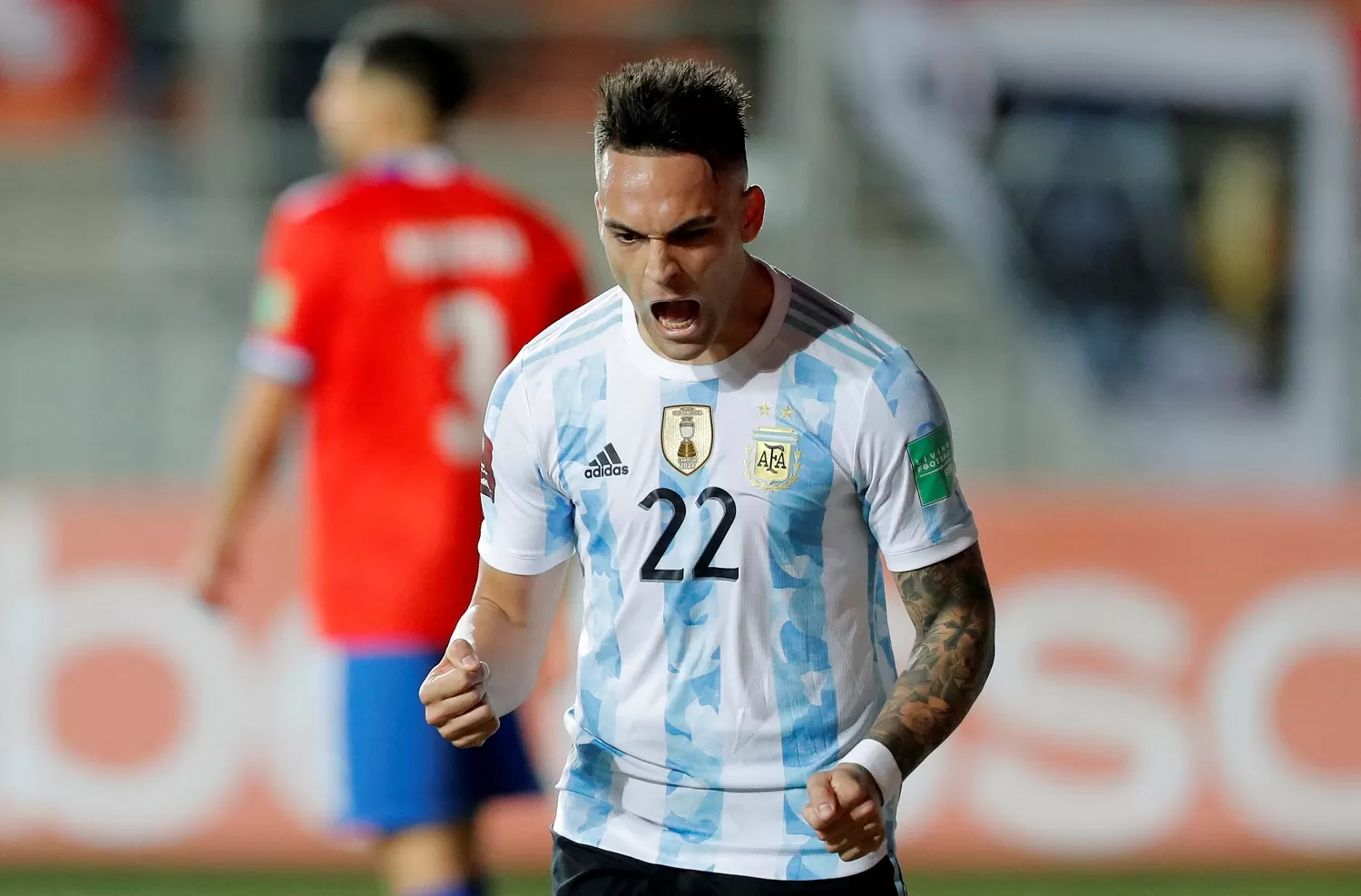 EL GOLEADOR. Lautaro hizo la diferencia en la única clara que tuvo. REUTERS