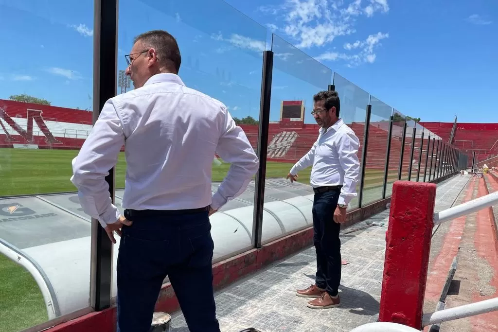 Bruno Sogno y Hugo Ledesma supervisaron las obras