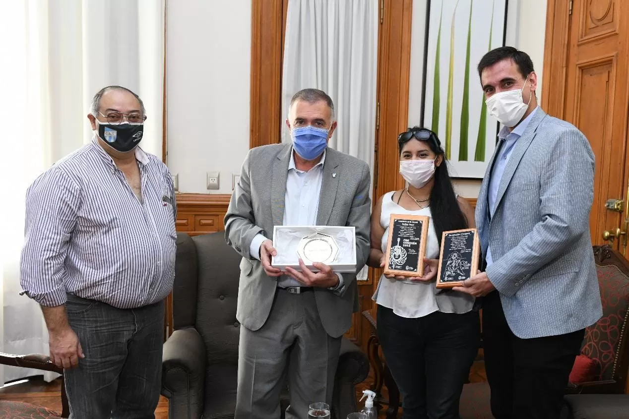 HONOR. Sofía fue distinguida por Jaldo. PRENSA Y COMUNICACIÓN