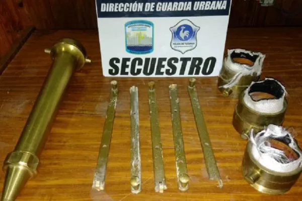 Robó partes del sistema contra incendios de un edificio: terminó detenido