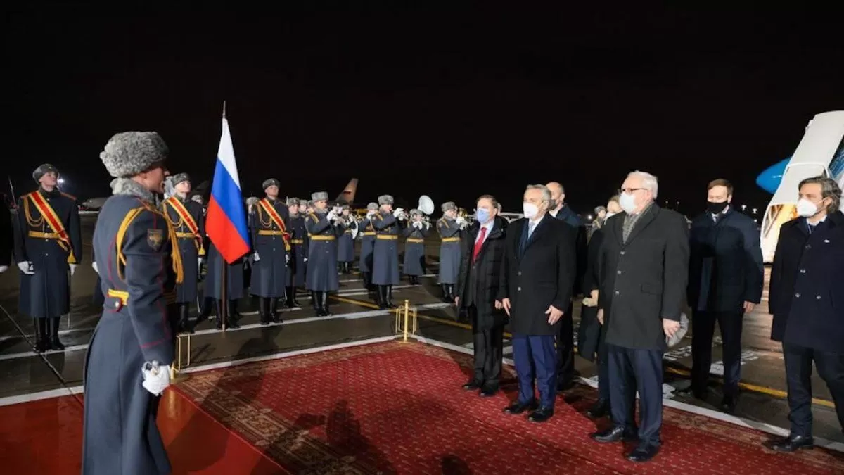 ALBERTO FERNÁNDEZ EN RUSIA. 