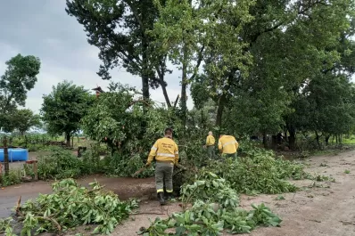 En Taruca Pampa, las ráfagas de viento alcanzaron los 80 kilómetros por hora