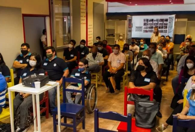 Luego de la pandemia se realizó la primera reunión presencial de los equipos de Puntos Digitales.