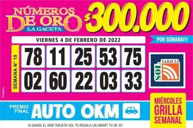 Los Números de Oro de LA GACETA