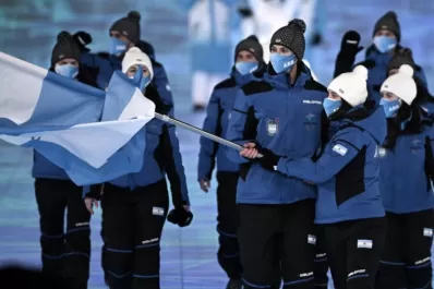 Con Alberto Fernández presente, Argentina desfiló en la ceremonia inaugural de Beijing 2022