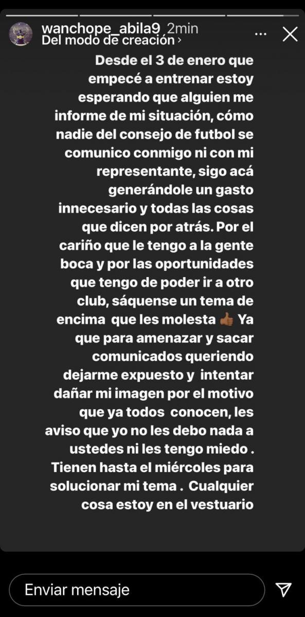 El desafiante mensaje de Wanchope a la directiva de Boca: Cualquier cosa, estoy en el vestuario