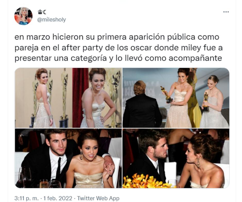 Se viralizó un breve relato de lo que fue la relación entre Miley Cyrus y su ex pareja, Liam Hemsworth